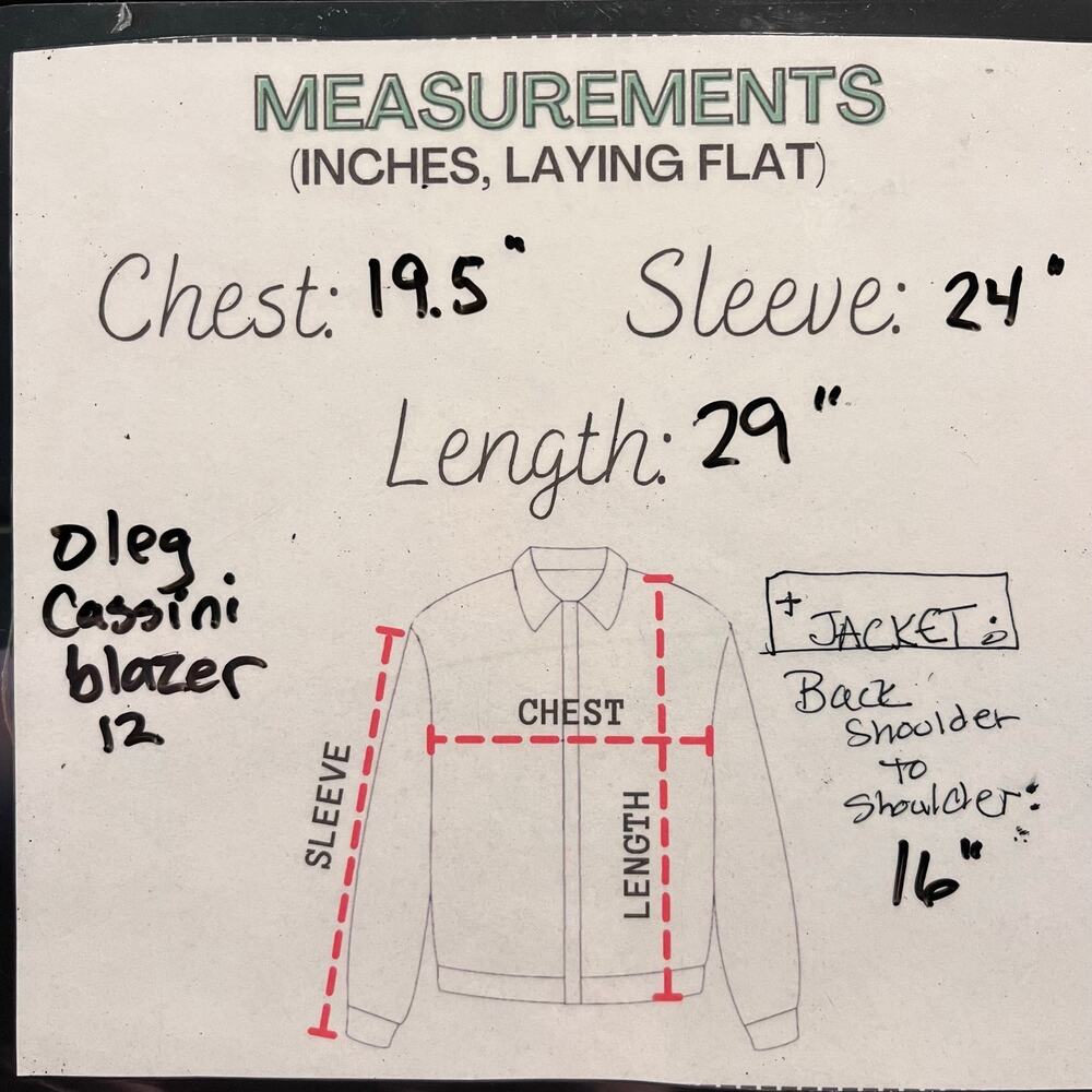 Oleg Cassini Women’s Navy Blue Double Breasted Blazer 12 Career Office Academia - Picture 3 of 8